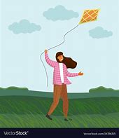 Image result for Kite Windy Day Cartoon