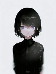 Image result for Anime Girl Black Clothes