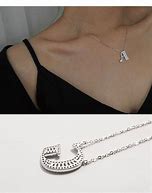 Image result for Necklace with Initial Pendant