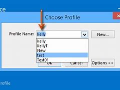 Image result for Outlook Select Profile