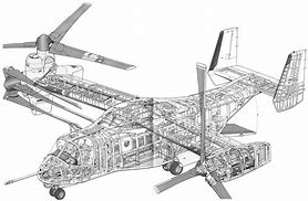 Image result for V-22 Osprey Cutaway