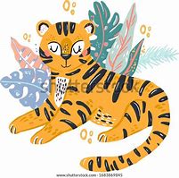 Image result for Cute Tiger Doodle