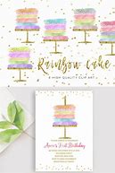 Image result for Gold and Violet Birthday Cake Clip Art