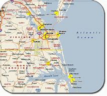 Image result for Virginia Coast Map