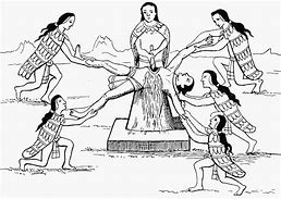 Image result for Aztec Sacrifice Art