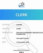 Image result for Clerk Vacancies