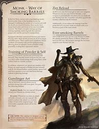 Image result for Monk Dnd 5E Homebrew