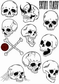 Image result for Sugar Skull Tattoo Flash Art