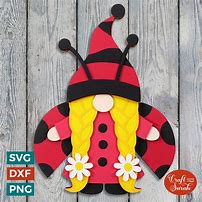 Image result for Ladybug Gnome SVG