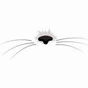 Image result for Cat Nose Vector Black and White