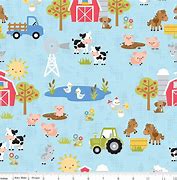 Image result for Farm Print Fabric