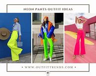 Image result for Neon Dress in Black Coor People