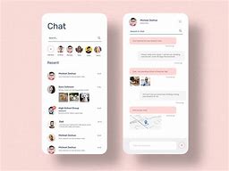 Image result for Chat App Interface Design