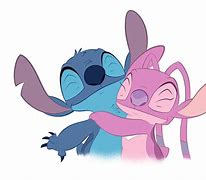 Image result for Stitch and Angel Hugging Drawing