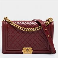 Image result for Red Leather Chanel Bag