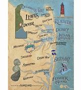 Image result for Map of Delaware Coastal Beaches