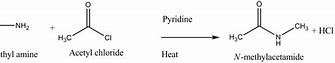 Image result for Amine Reacts with CH3COCl