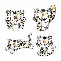 Image result for Cute Tiger Doodle