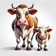 Image result for Mother Cow Cartoon