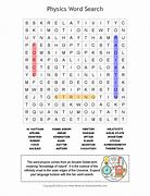 Image result for Physics Class Word