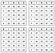 Image result for Personalized Number Bingo Cards