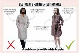 Image result for Trench Coat On Inverted Triangle Body