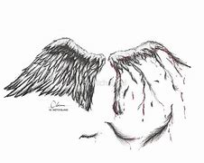 Image result for Broken Angel Wings Drawing