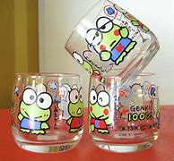 Image result for Keroppi with Glasses White and Black