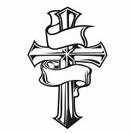 Image result for Cross Clip Art Black and White