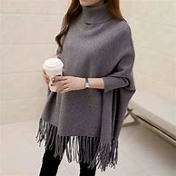 Image result for Flannel Poncho for Women