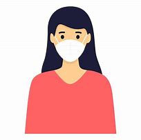 Image result for Person with Face Mask Clip Art