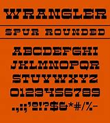 Image result for Wrangler Font