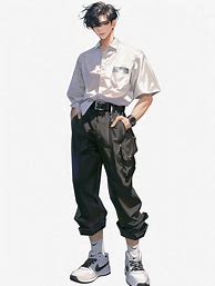 Image result for White Shirt Black Pants