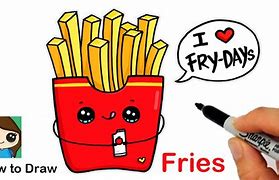 Image result for Kawaii French Fries Drawing