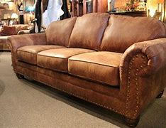 Image result for Farmhouse Living Room with Leather Sofa