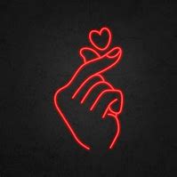 Image result for Neon Finger Heart