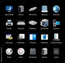 Image result for Dark Theme Icons