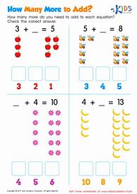 Image result for First Grade Addition Worksheets