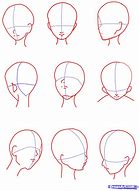 Image result for Anime Girl Face Sketch Template