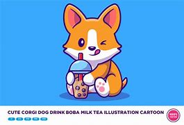 Image result for Corgi Boba Drawing