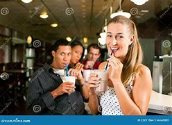 Image result for Friends Cast Drinking Milkshakes