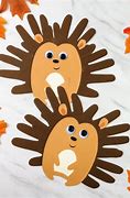 Image result for Hedgehog Handprint Craft