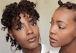 Image result for Bantu Knots with Bangs