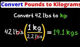 Image result for Change Pounds to Kilograms