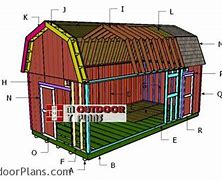 Image result for 12X24 Run in Shed Plans