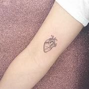 Image result for Anatomical Heart and Gear Tattoo