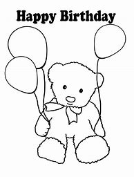 Image result for Birthday Colouring Pages