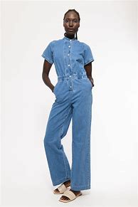 Image result for Short Jean Jumpsuit