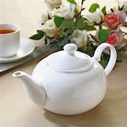 Image result for Plain White Tea Pot