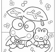 Image result for Keroppi Cat Black and White